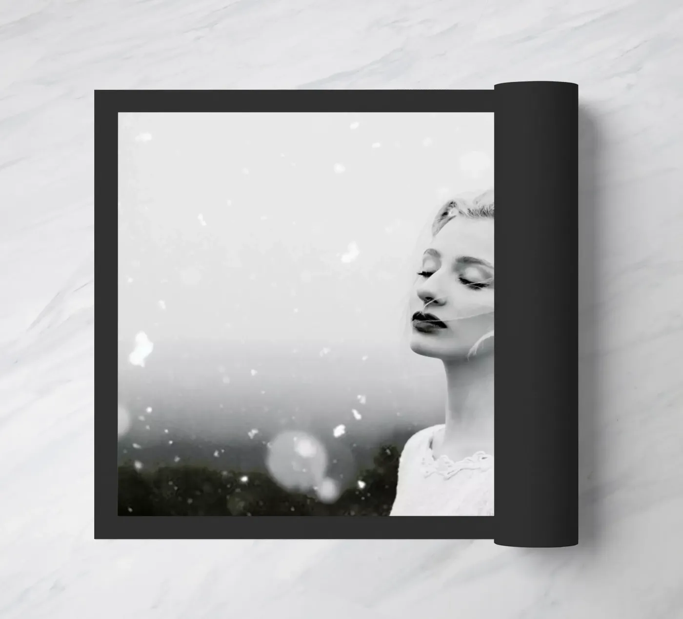 Snowing Fußmatte von Jovana Rikalo