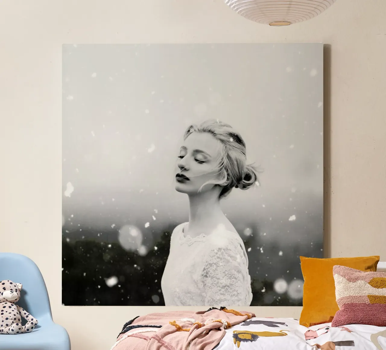 Snowing canvas by Jovana Rikalo