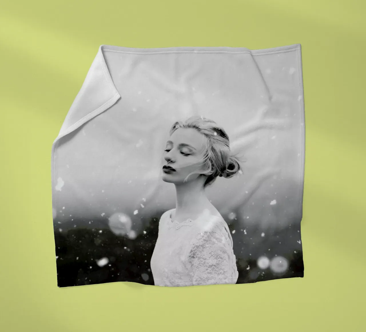 Snowing Fleecedecke von Jovana Rikalo