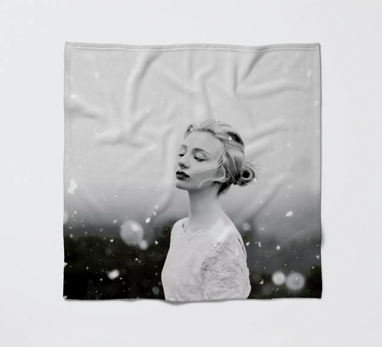 Snowing Fleecedecke von Jovana Rikalo