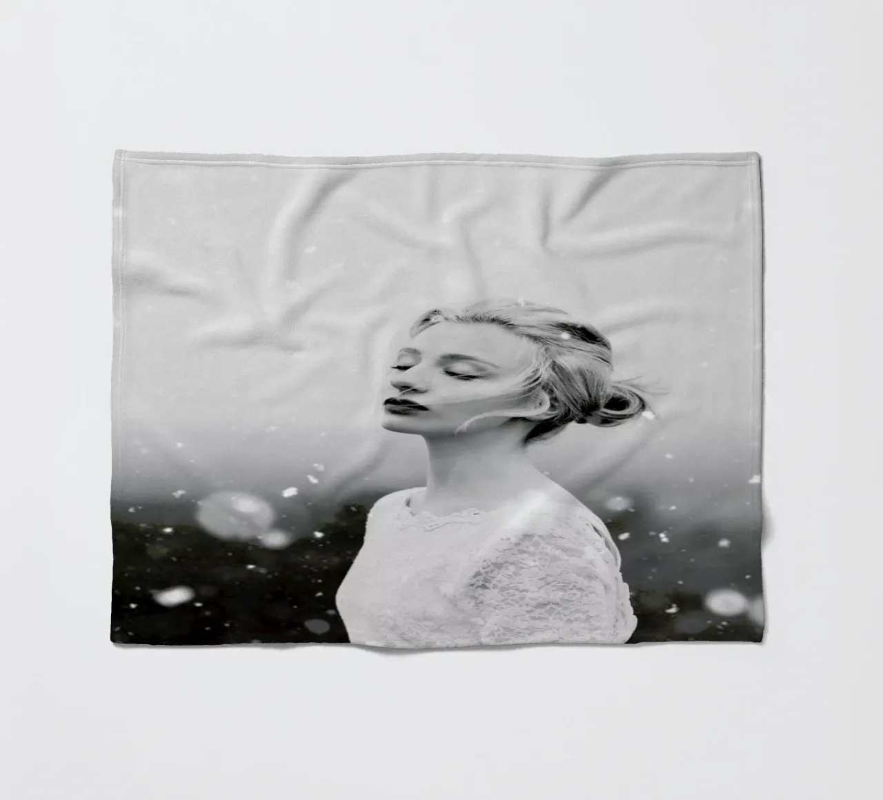 Snowing Fleecedecke von Jovana Rikalo