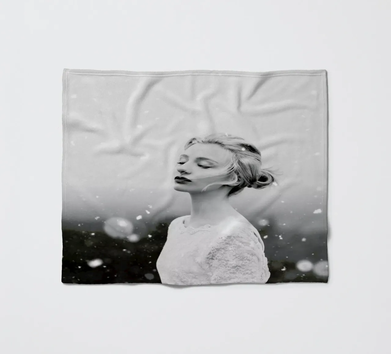 Snowing Fleecedecke von Jovana Rikalo