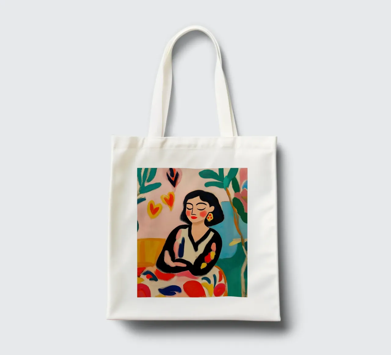 Serene Woman tote bag by Art Center