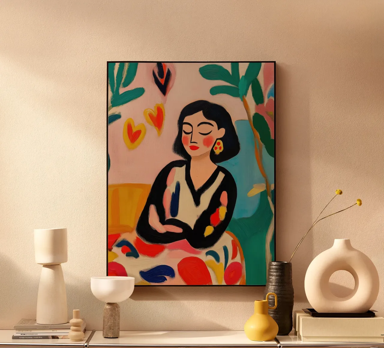 Donna serena plexiglass da Art Center