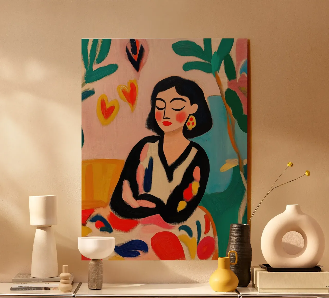 Donna serena plexiglass da Art Center