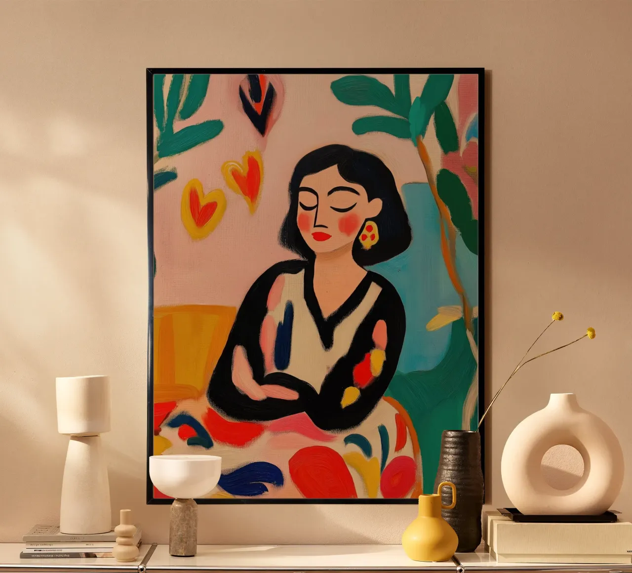 Donna serena poster da Art Center