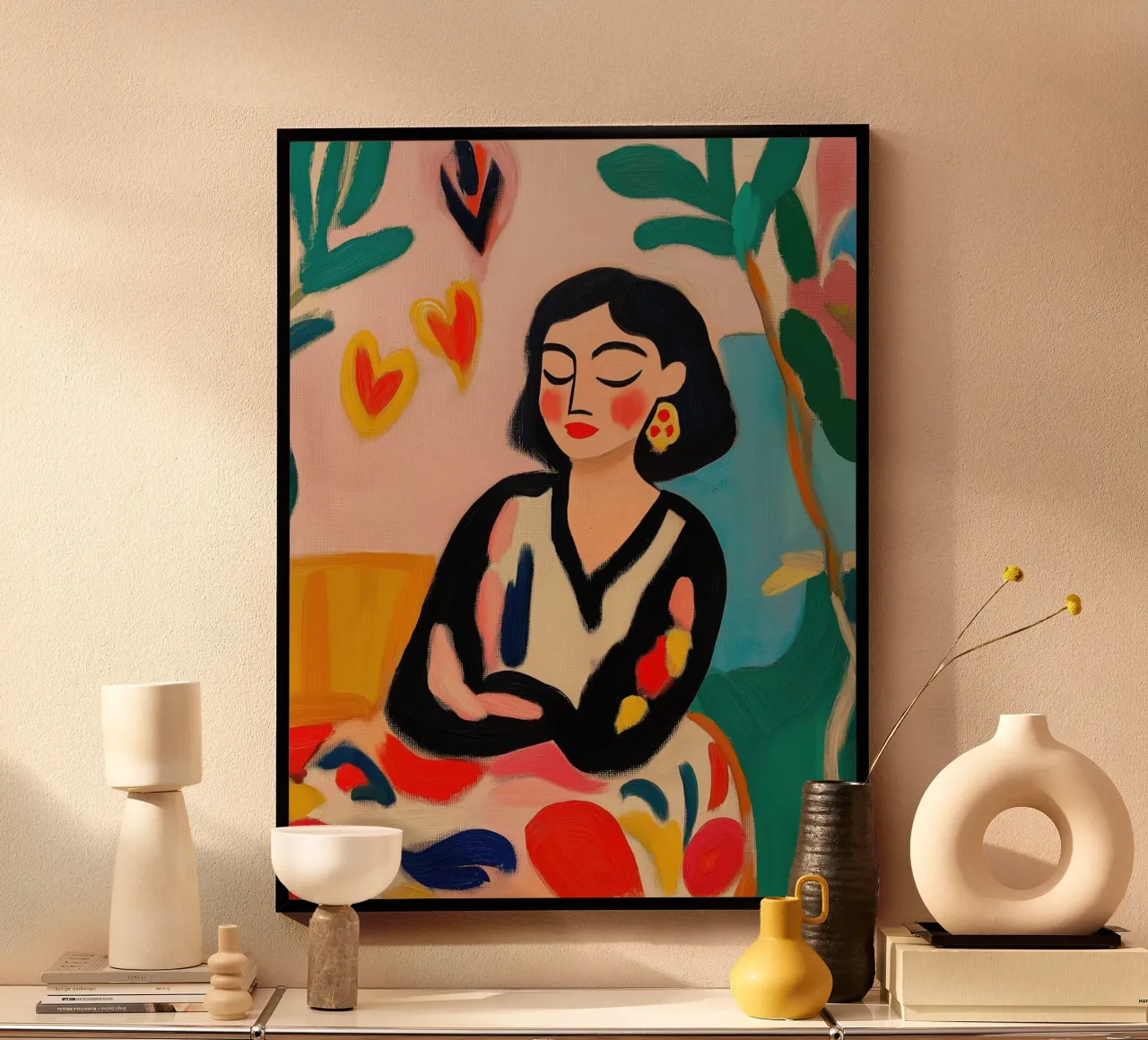 Donna serena poster da Art Center