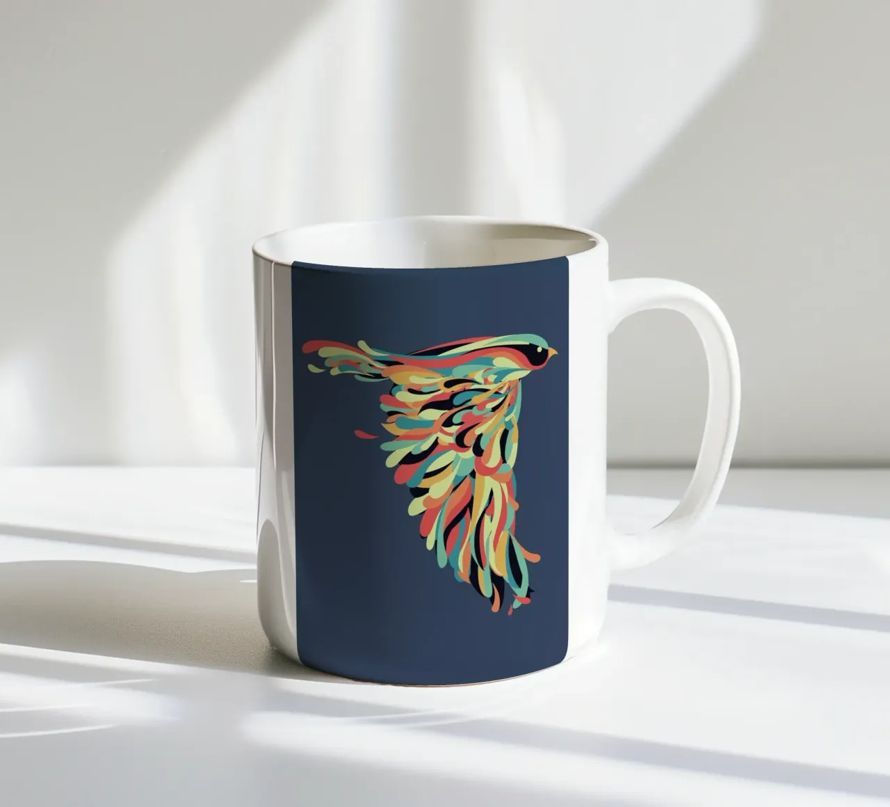 Downstroke ceramic mug by Jay Fleck