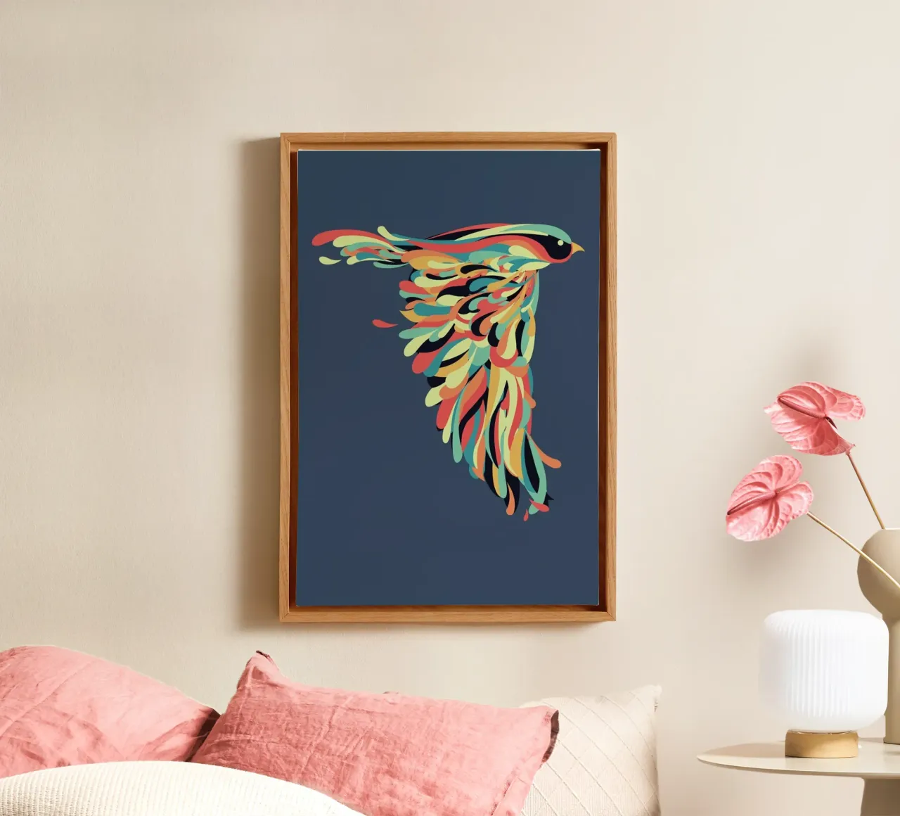 Downstroke canvas van Jay Fleck