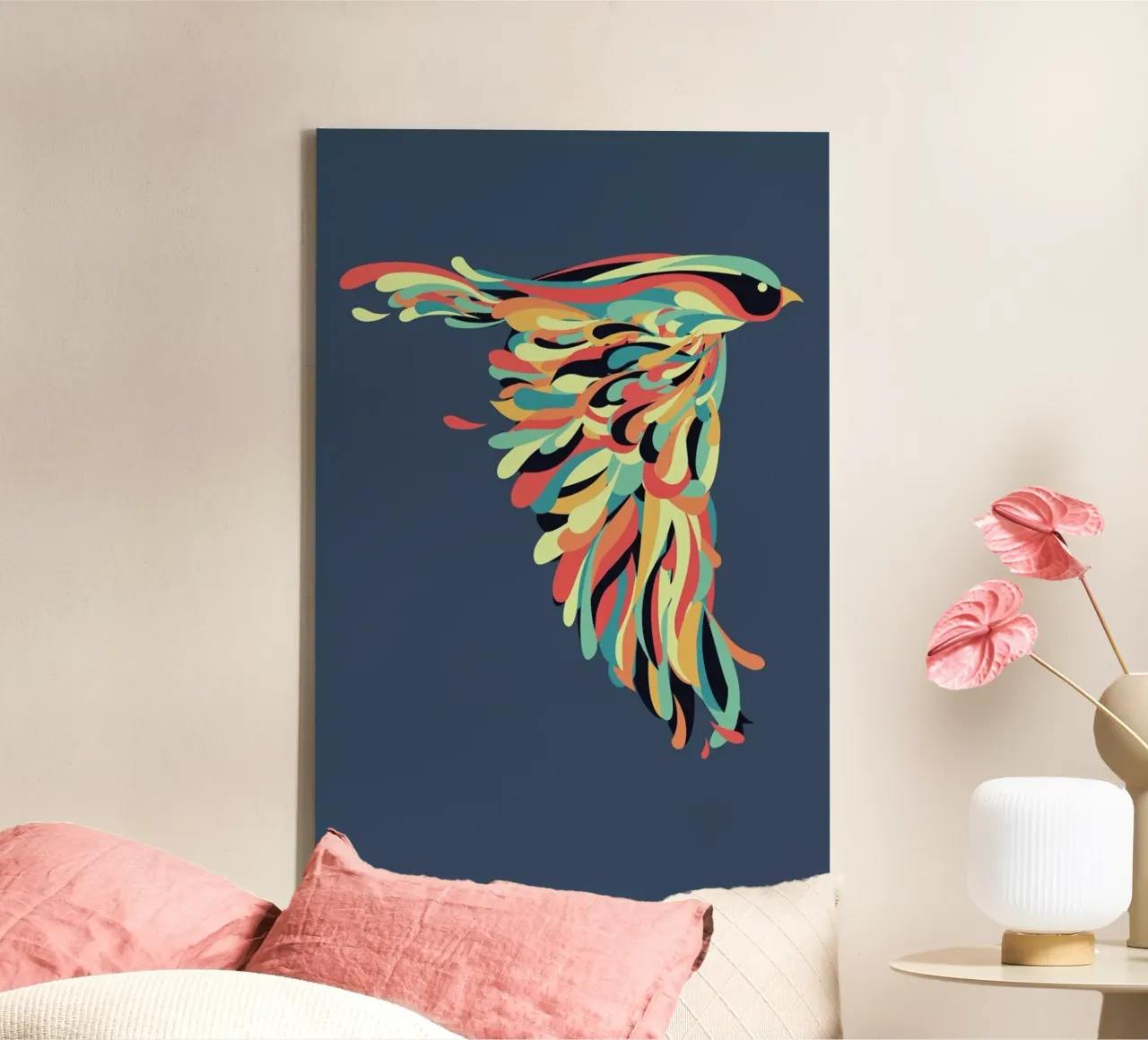 Downstroke canvas van Jay Fleck