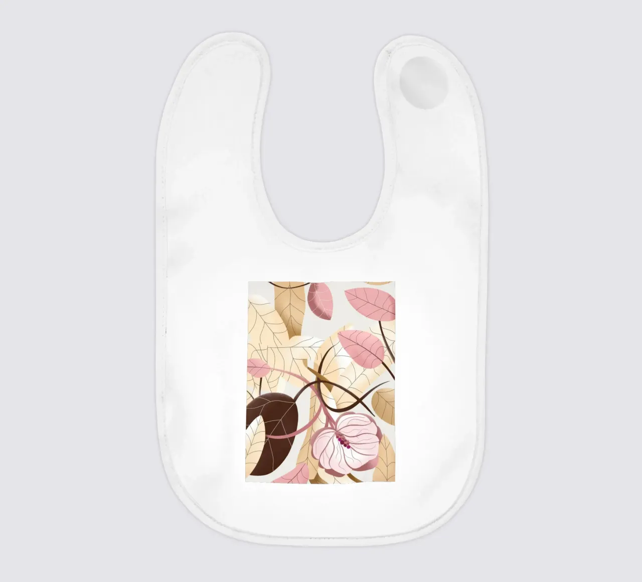 Delicate Blooms baby bib by Artie Shifa