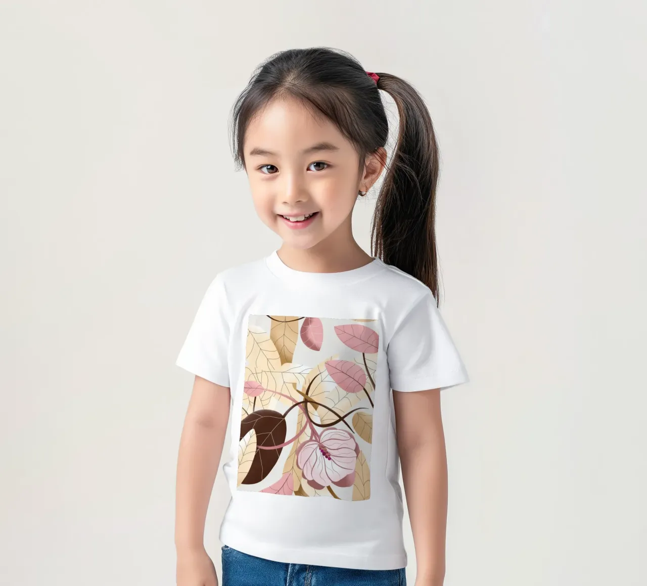 Zarte Blüten Kinder T-Shirt von Artie Shifa