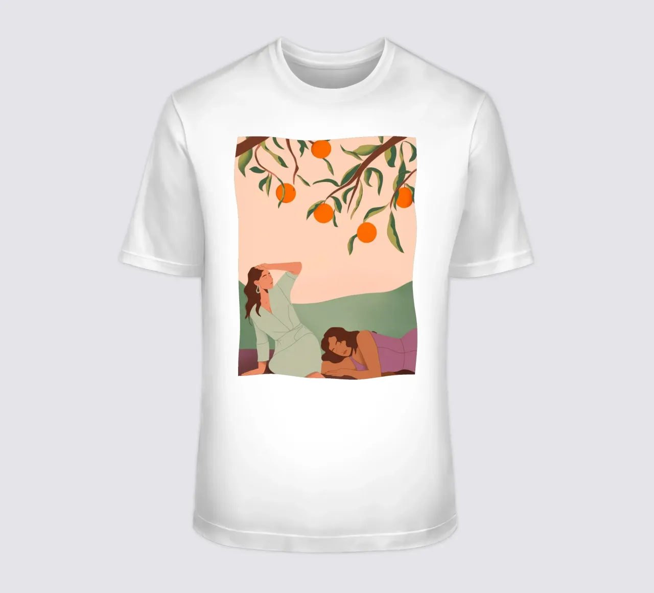 Under the Orange Tree t-shirt by Artie Shifa