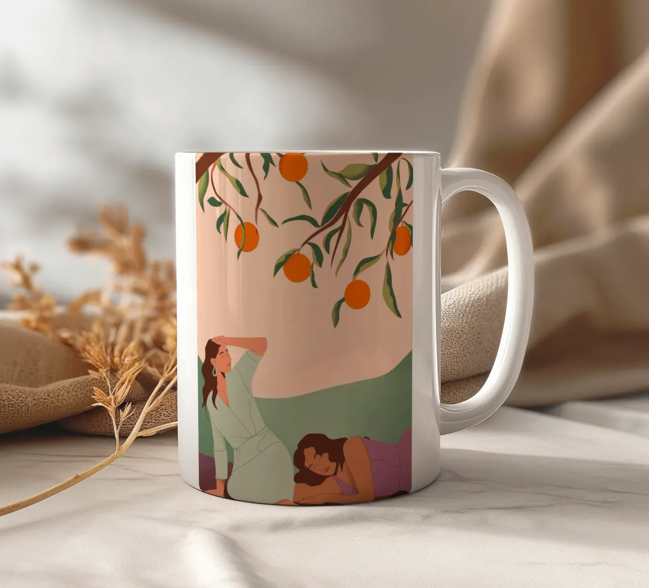 Sotto l'albero di arance tazza in ceramica da Artie Shifa