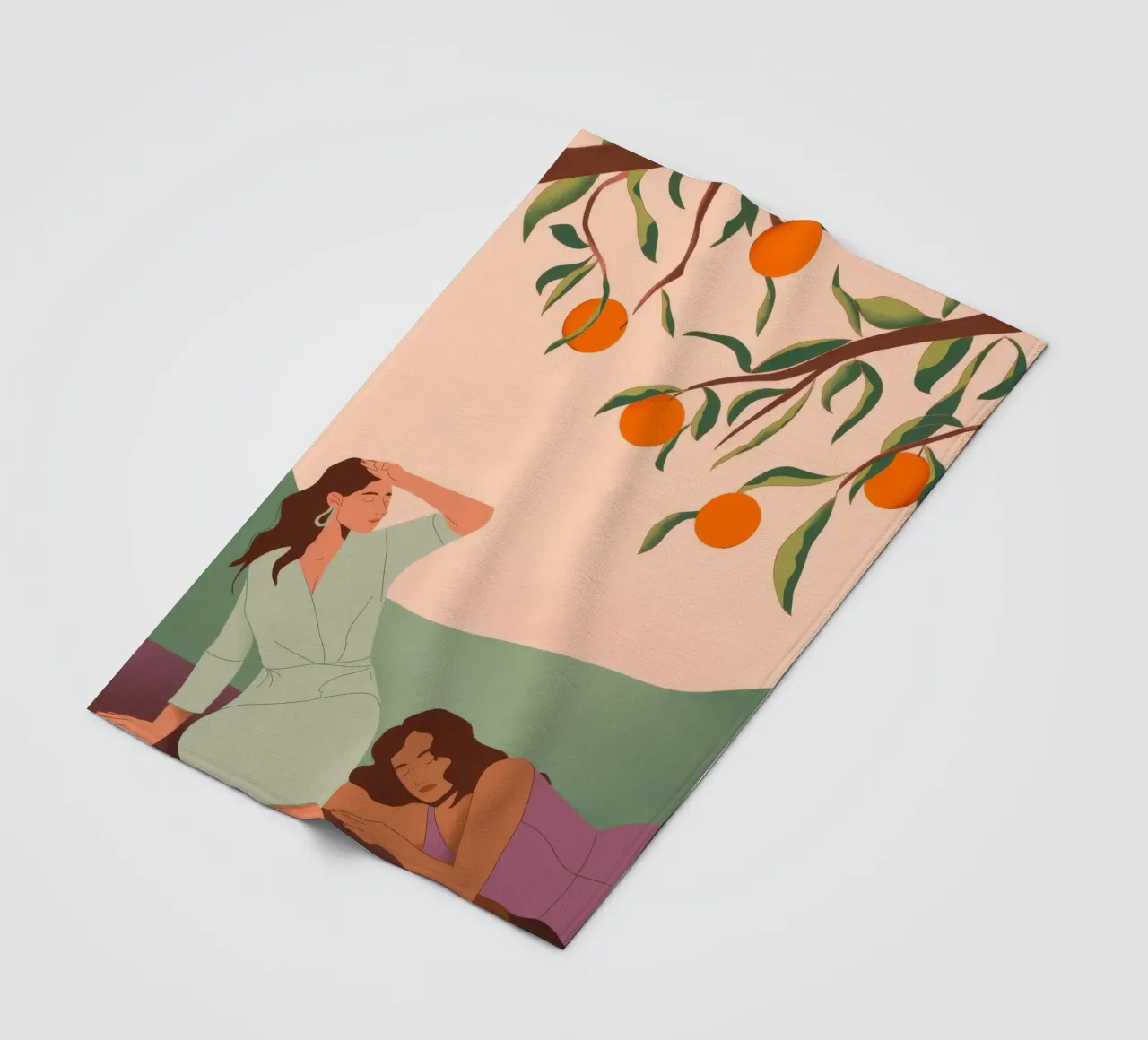Sotto l'albero di arance coperta in pile da Artie Shifa