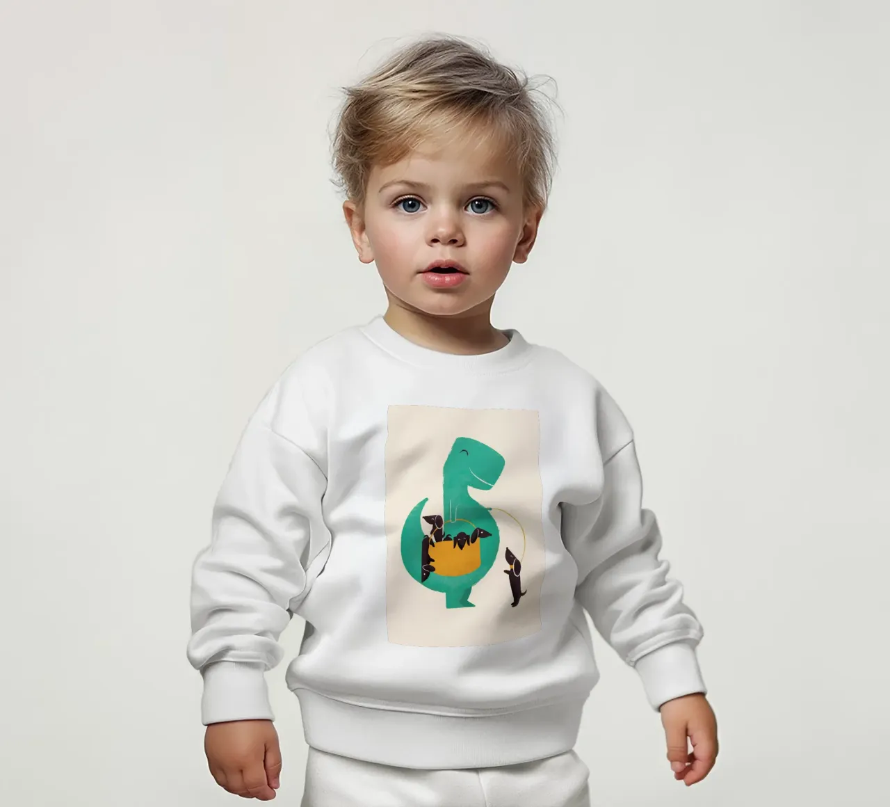 Trex Weiner felpa neonato da Jay Fleck