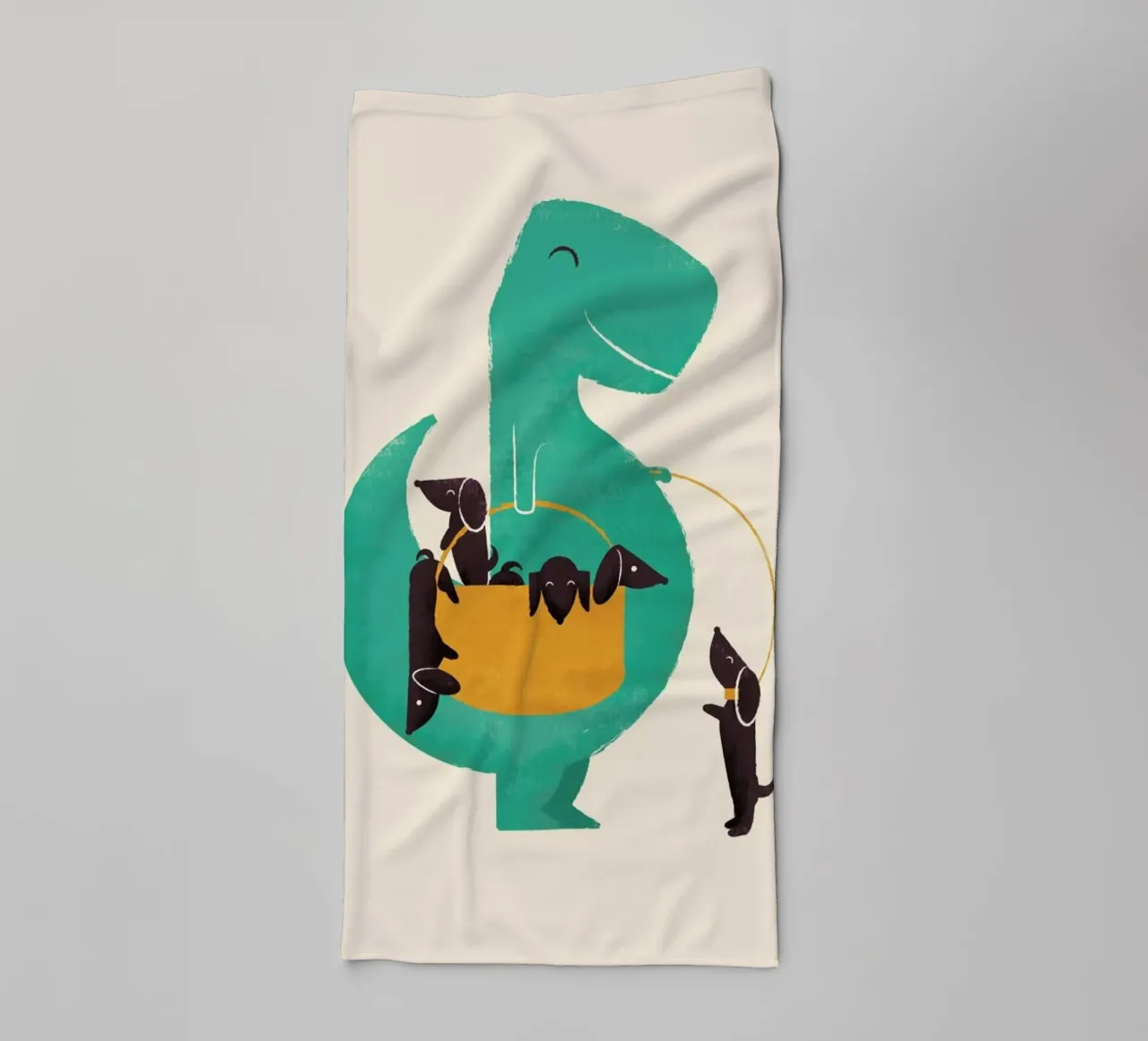 Trex Weiner asciugamano da bagno da Jay Fleck