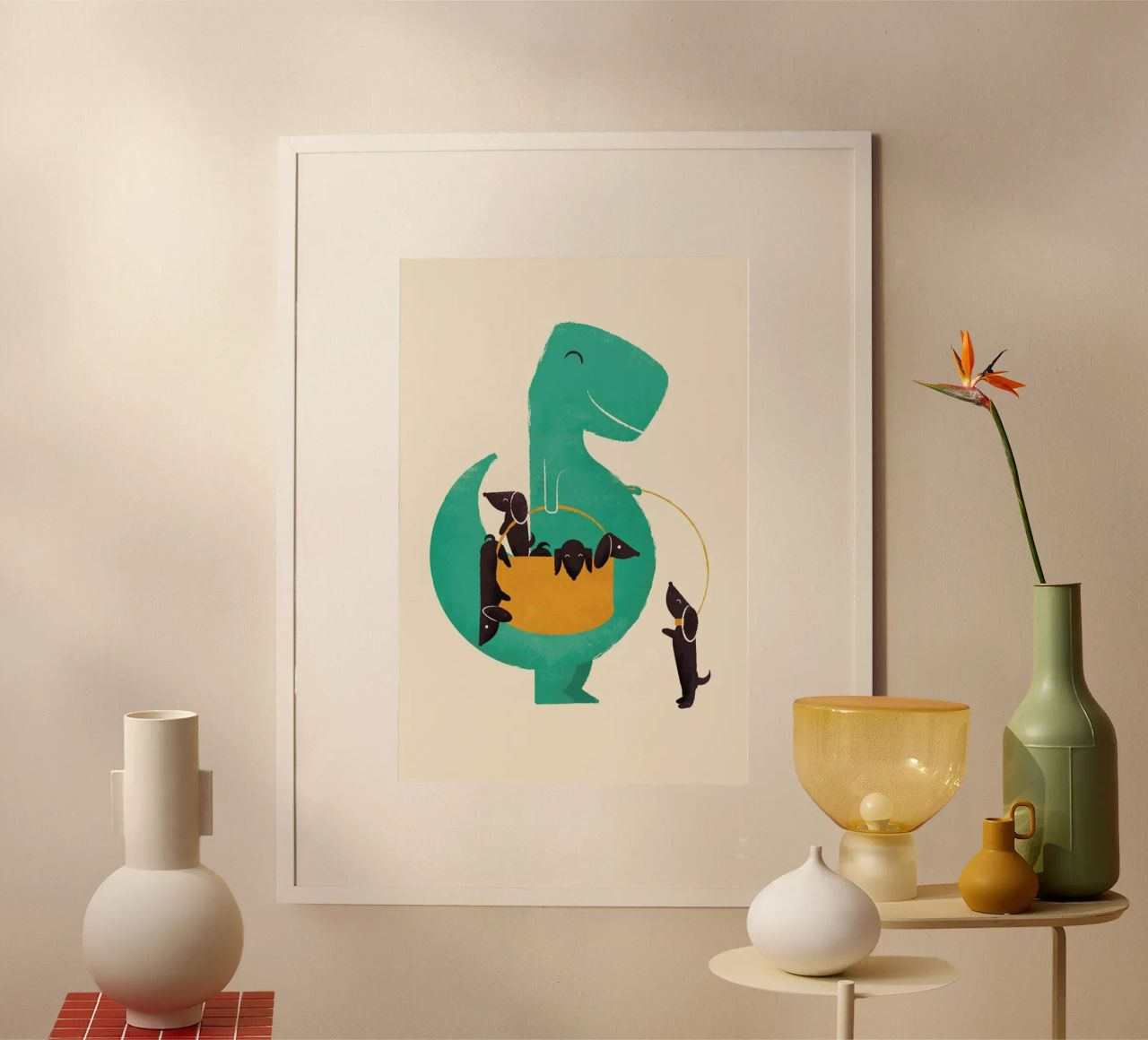 Trex Weiner Poster von Jay Fleck