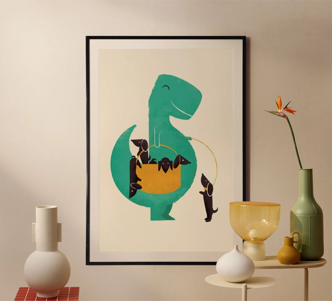 Trex Weiner Poster von Jay Fleck