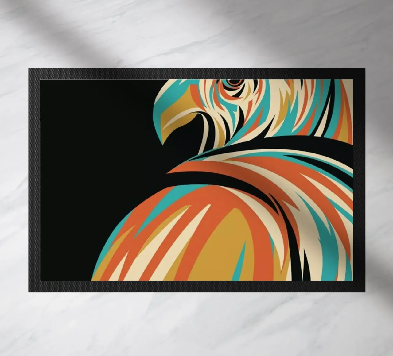 Hawk doormat by Jay Fleck