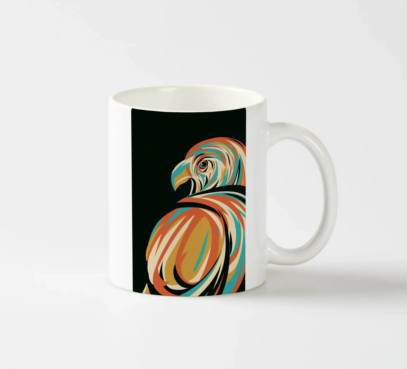 Hawk ceramic mug by Jay Fleck