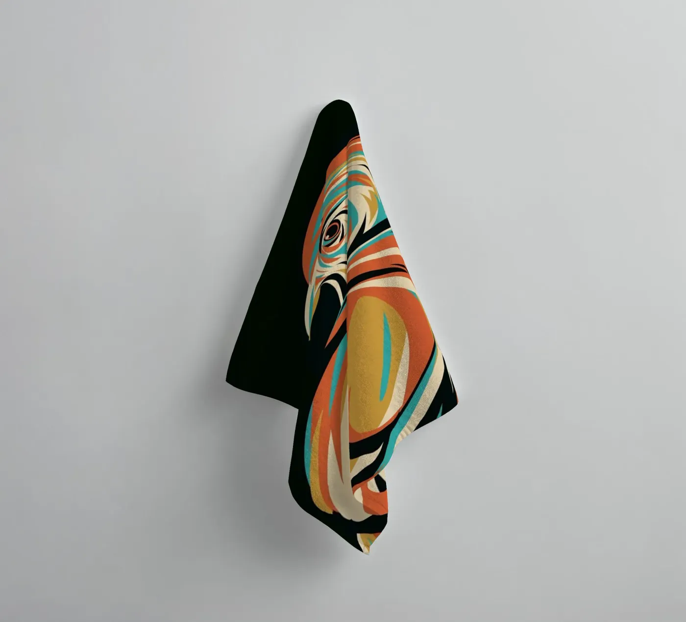 Hawk towel by Jay Fleck
