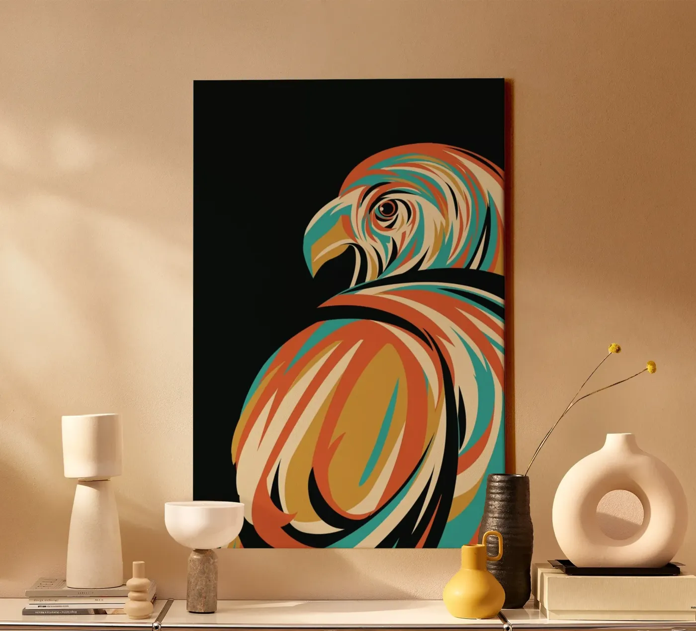 Hawk canvas by Jay Fleck