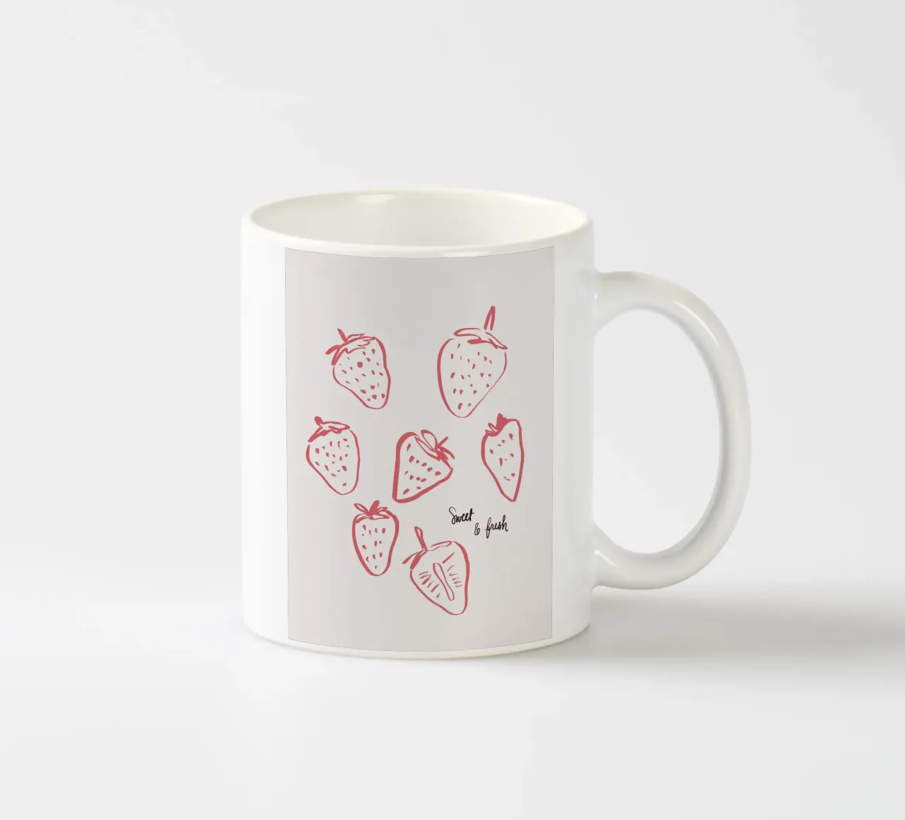 Sweet Strawberries tazza in ceramica da Magnific
