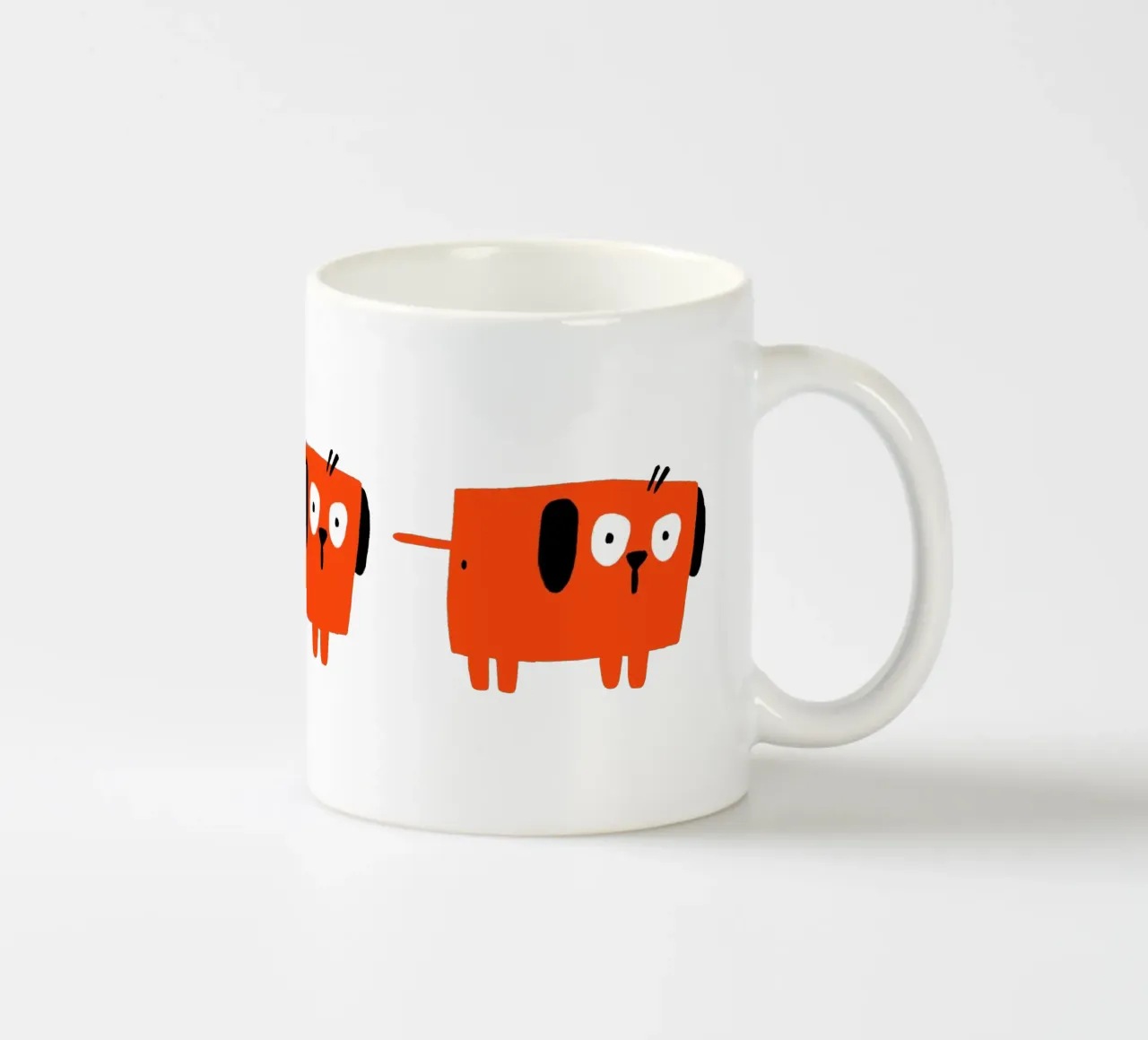Cani rossi tazza in ceramica da aucontraire
