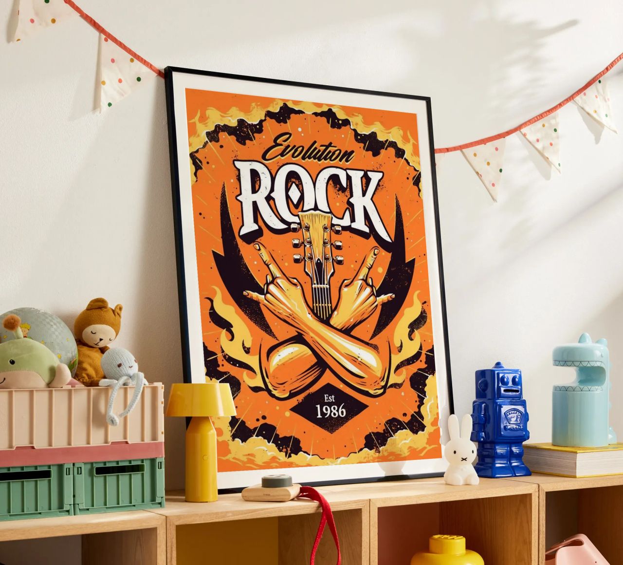 Evolution ROCK East 1986 poster Poster von SoundStudio