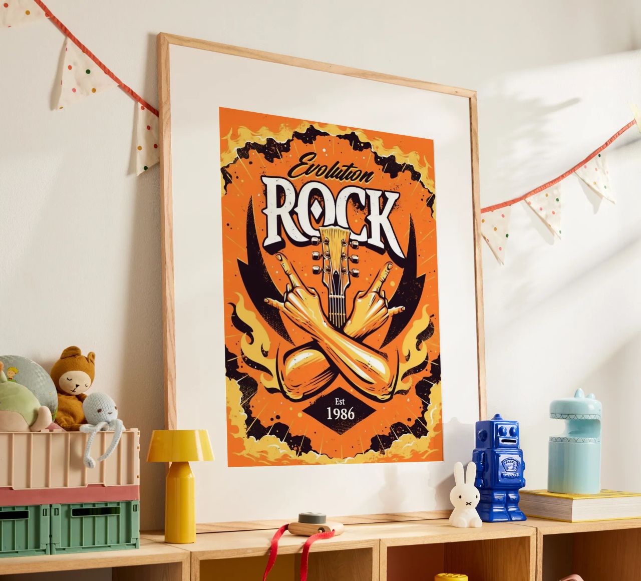 Evolution ROCK East 1986 poster Poster von SoundStudio