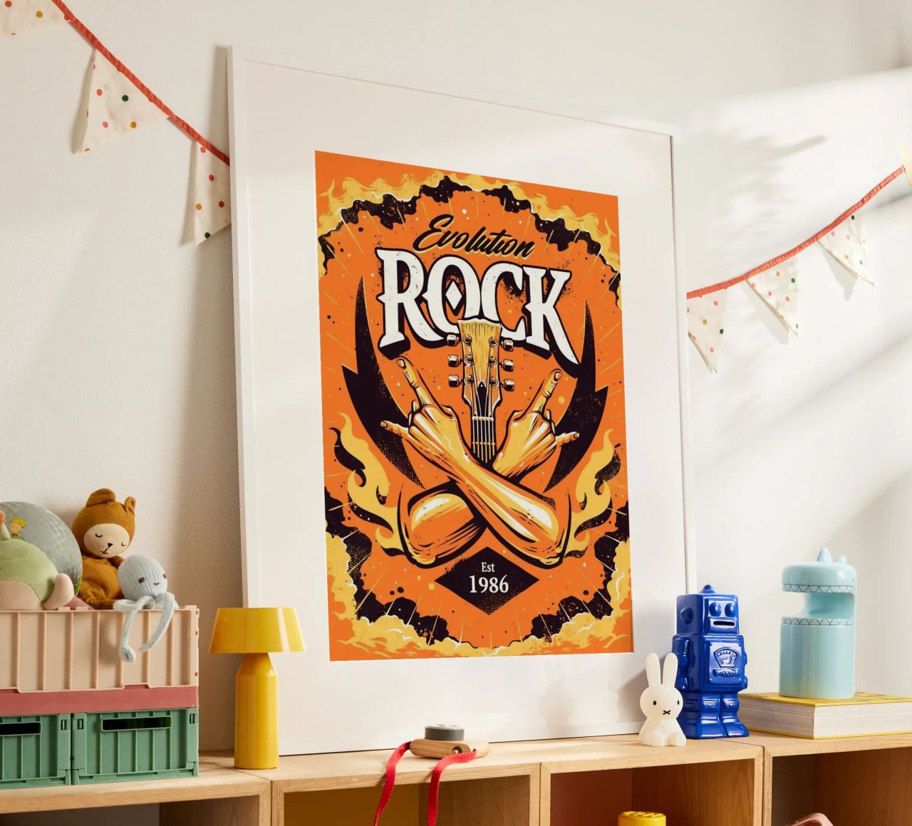 Evolution ROCK East 1986 poster Poster von SoundStudio