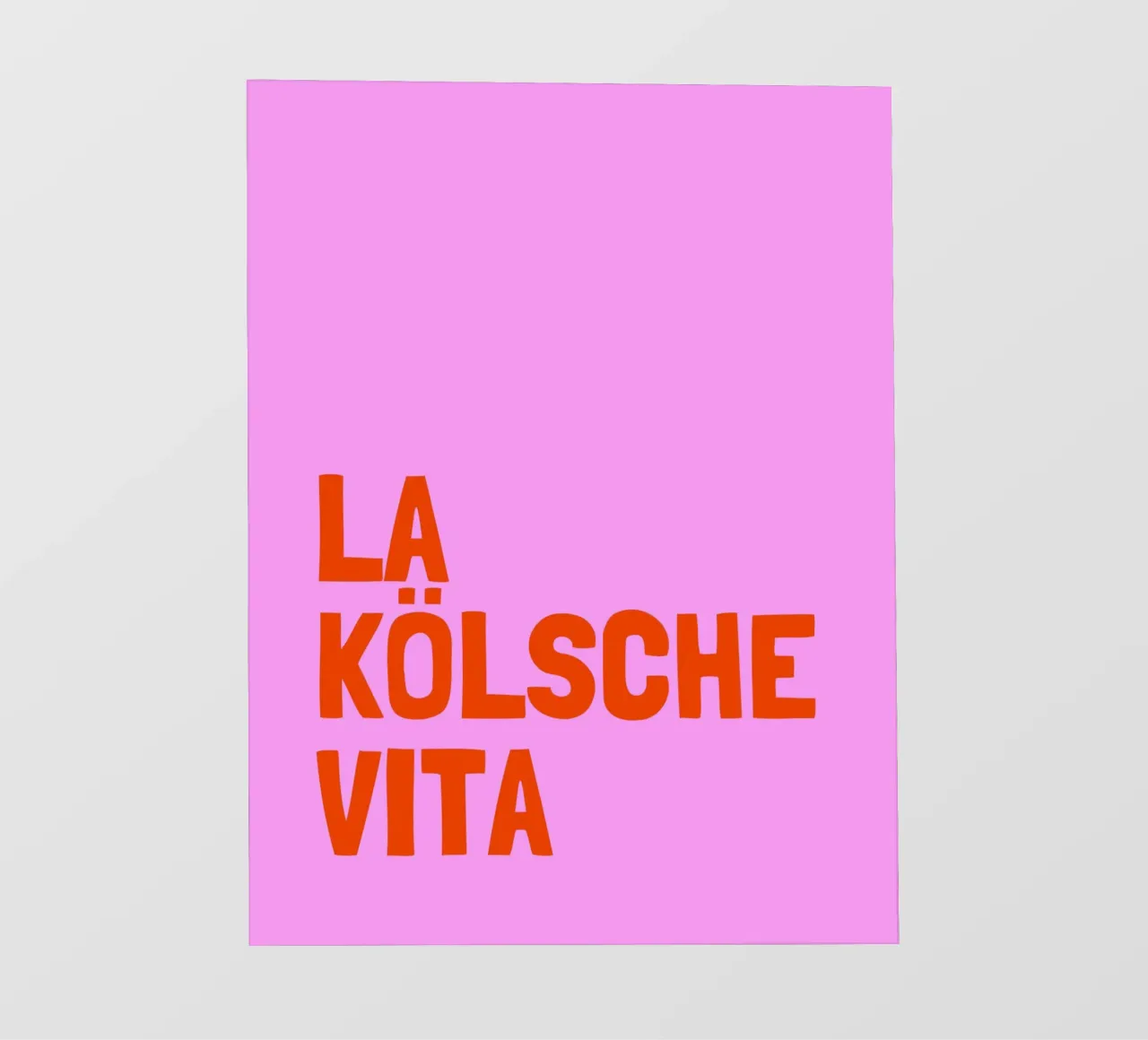 La Kölsche Vita telo in pvc da Ohkimiko