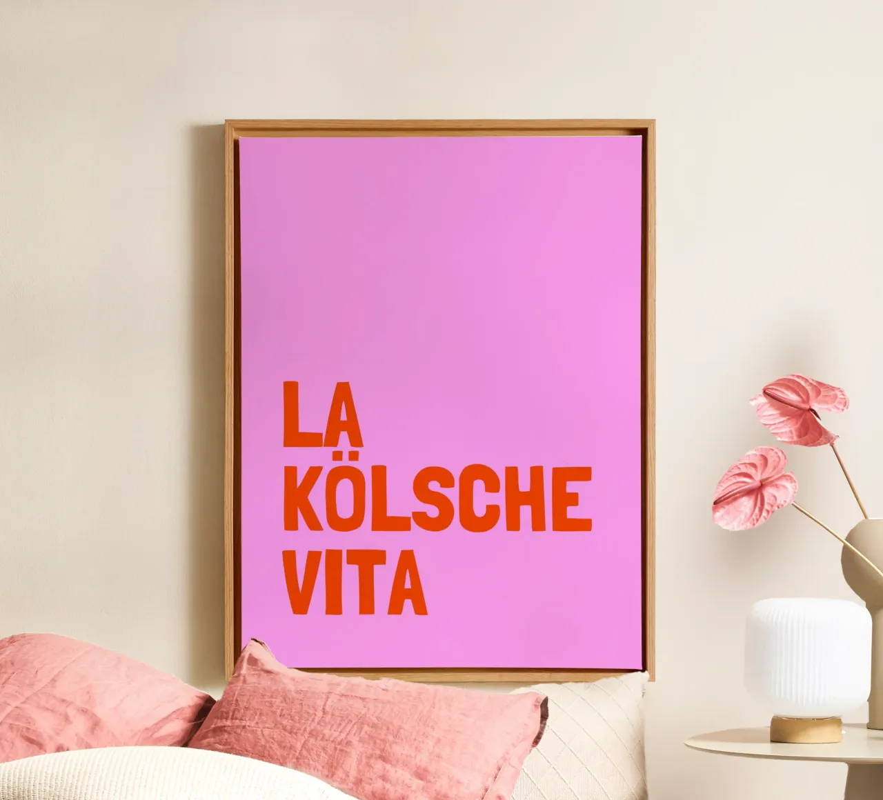 La Kölsche Vita tela con Cornice a cassetta da Ohkimiko