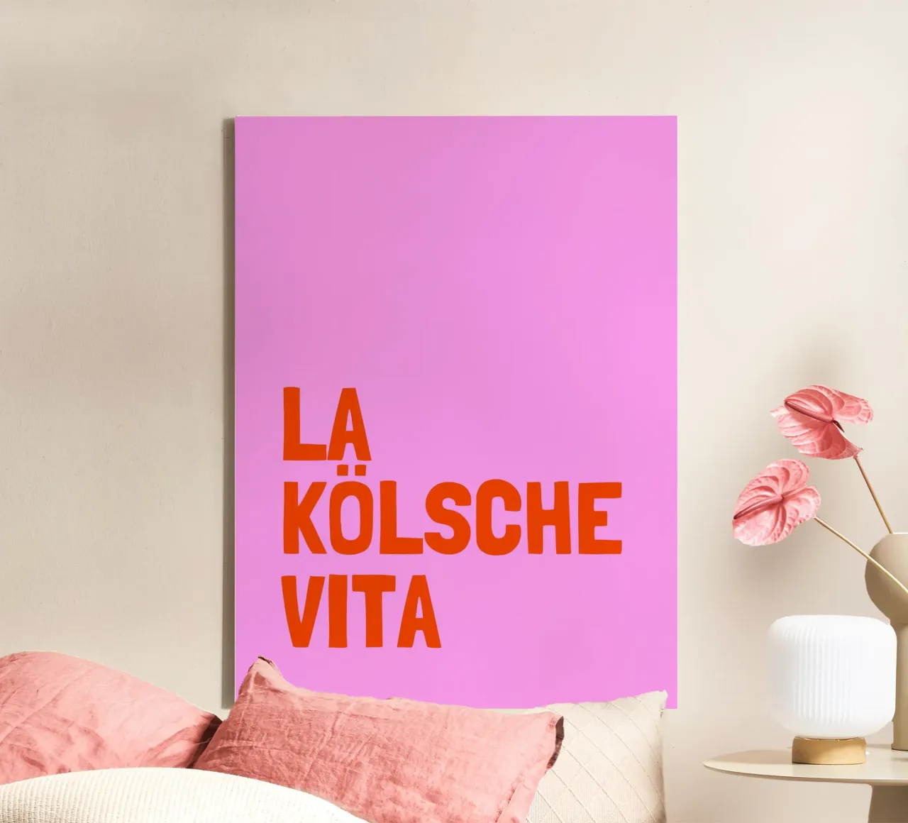 La Kölsche Vita tela con Cornice a cassetta da Ohkimiko