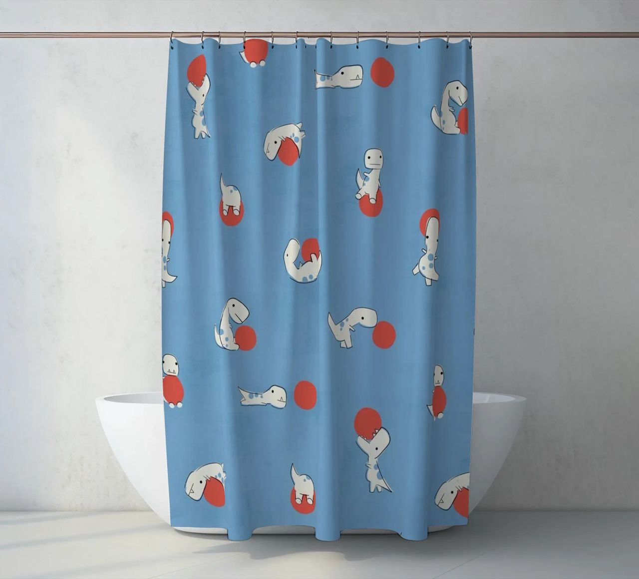 Tiny T cortina de baño de Jay Fleck