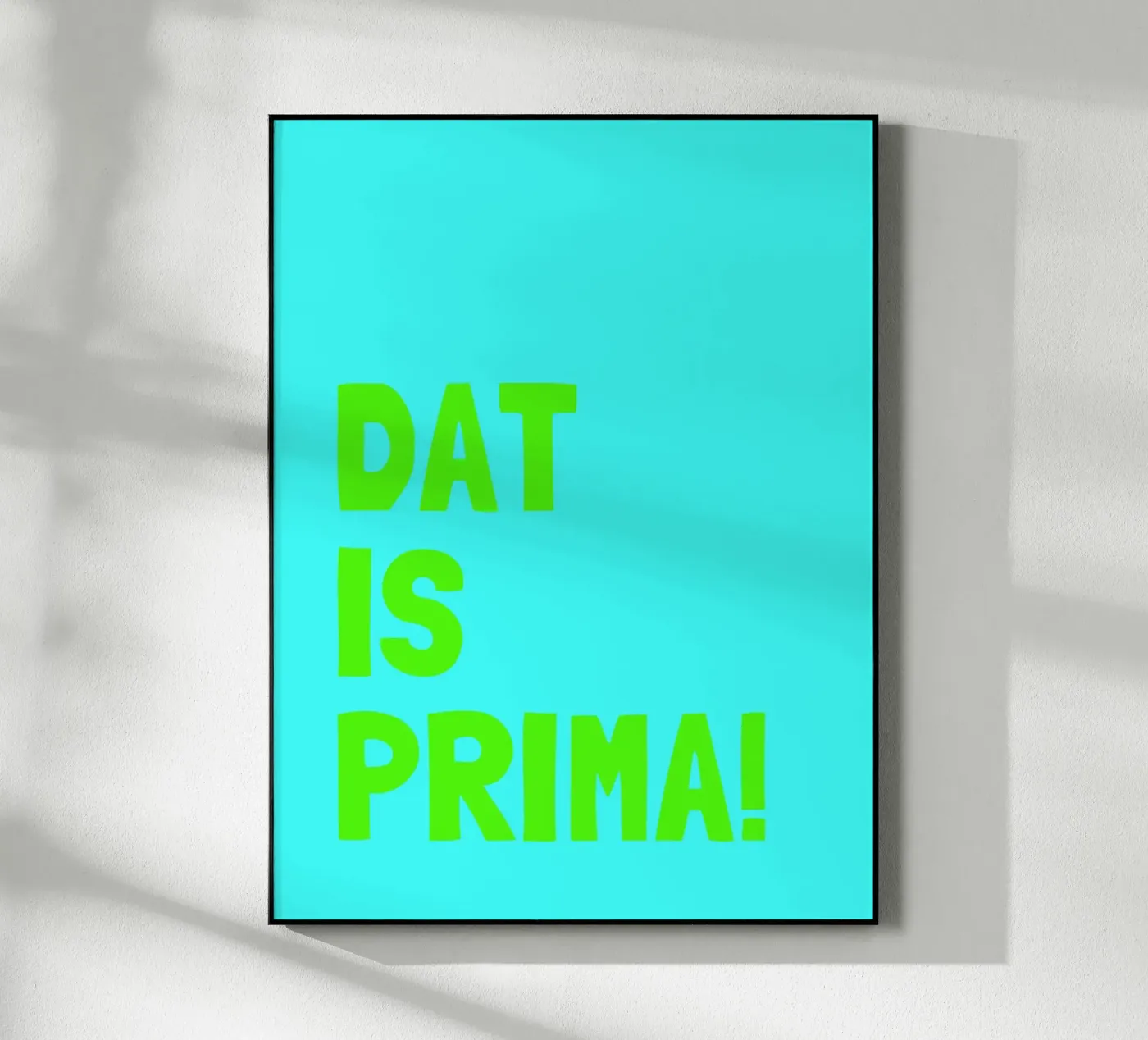 Dat is prima! Acryl-Glas von Ohkimiko