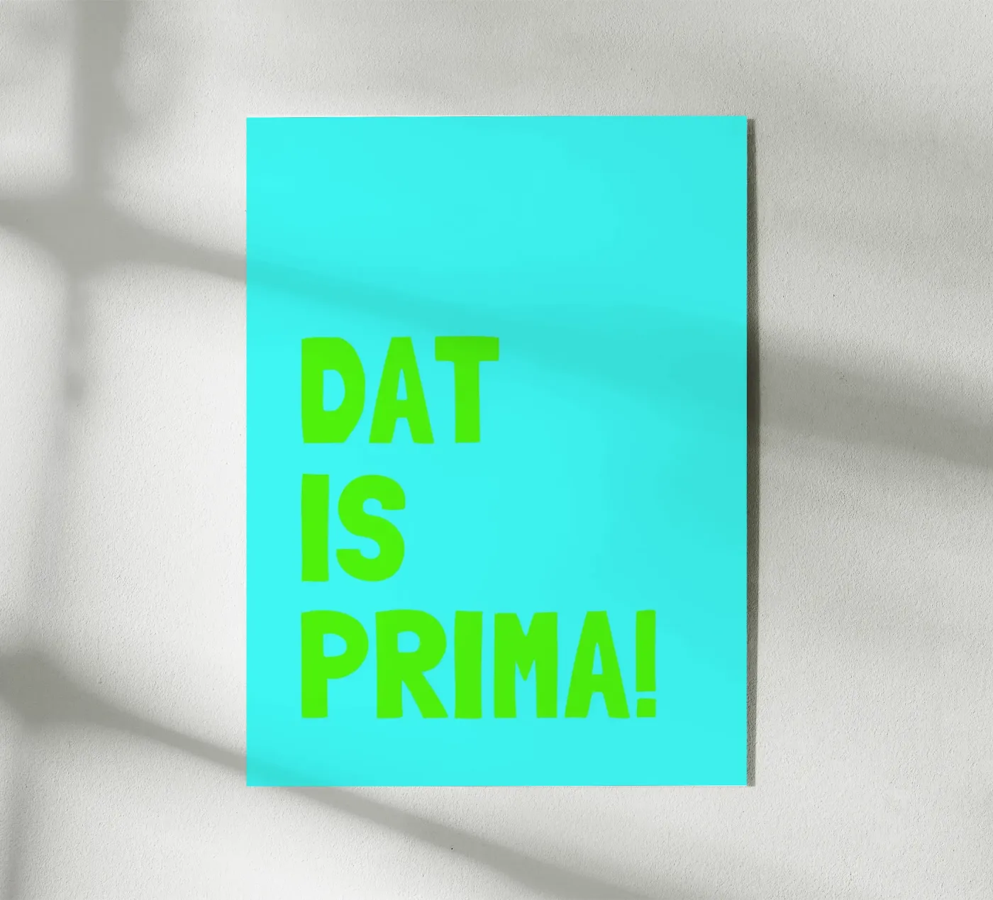 Dat is prima! Acryl-Glas von Ohkimiko