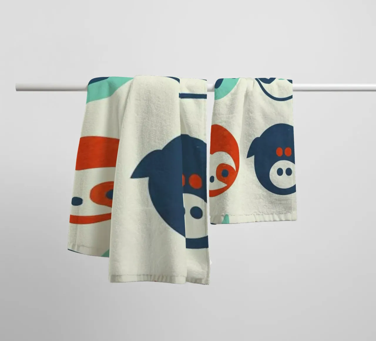 Menagerie asciugamano da bagno da Jay Fleck