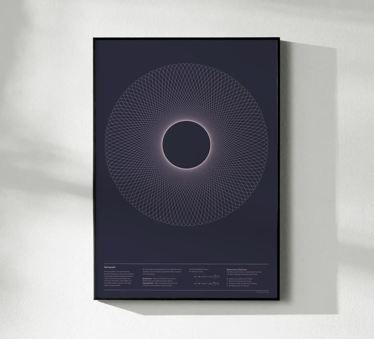 Spirograph Series - A02 Acryl-Glas von zimmerkunst
