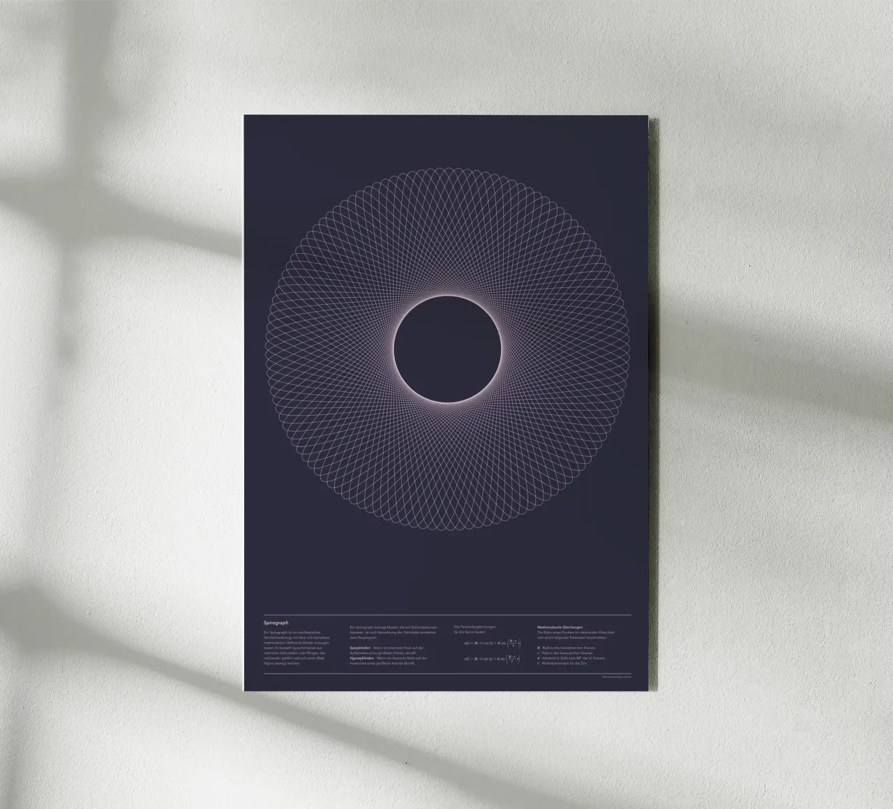 Spirograph Series - A02 alluminio dibond da zimmerkunst