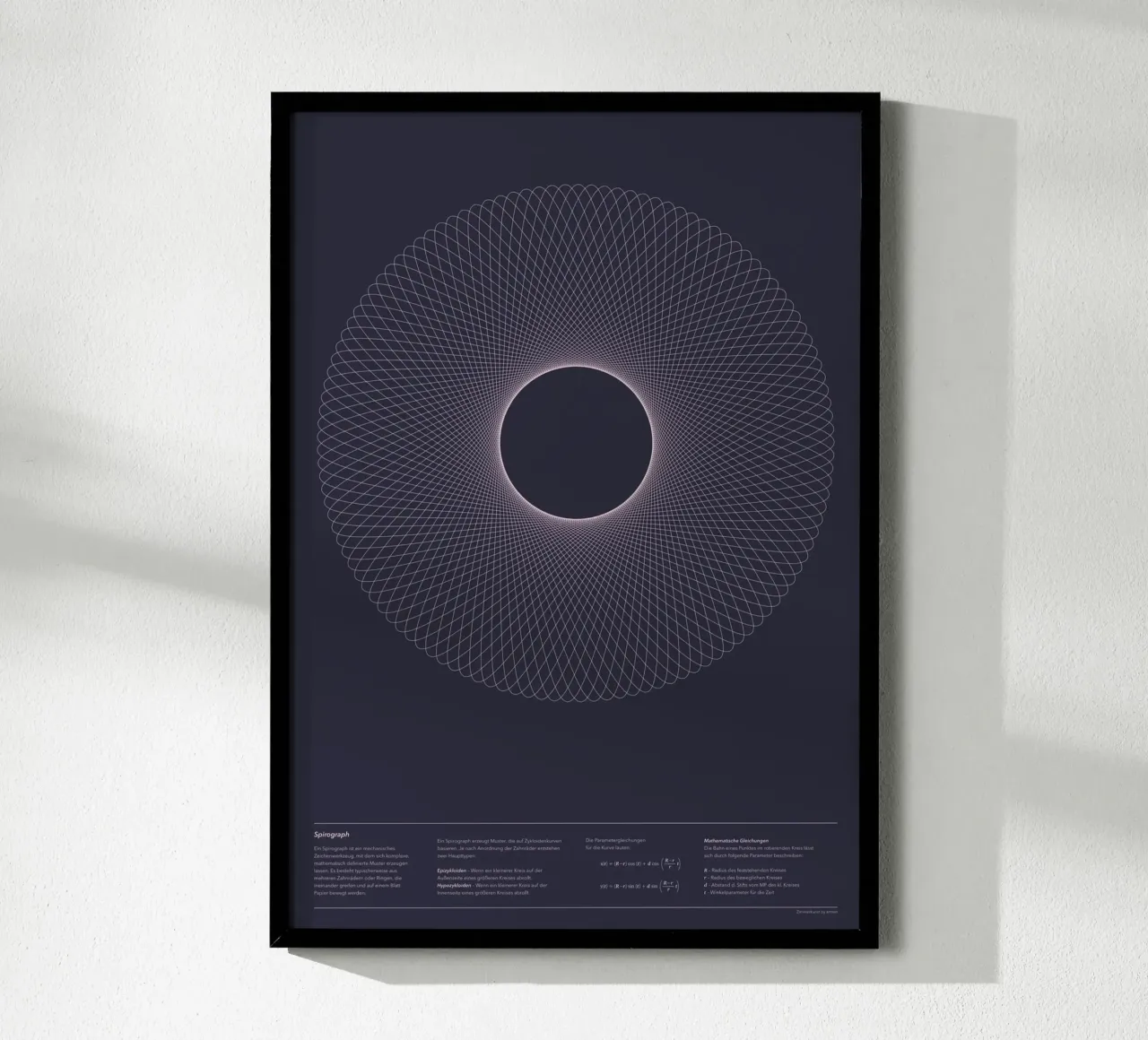 Spirograph Series - A02 carta hahnemühle da zimmerkunst