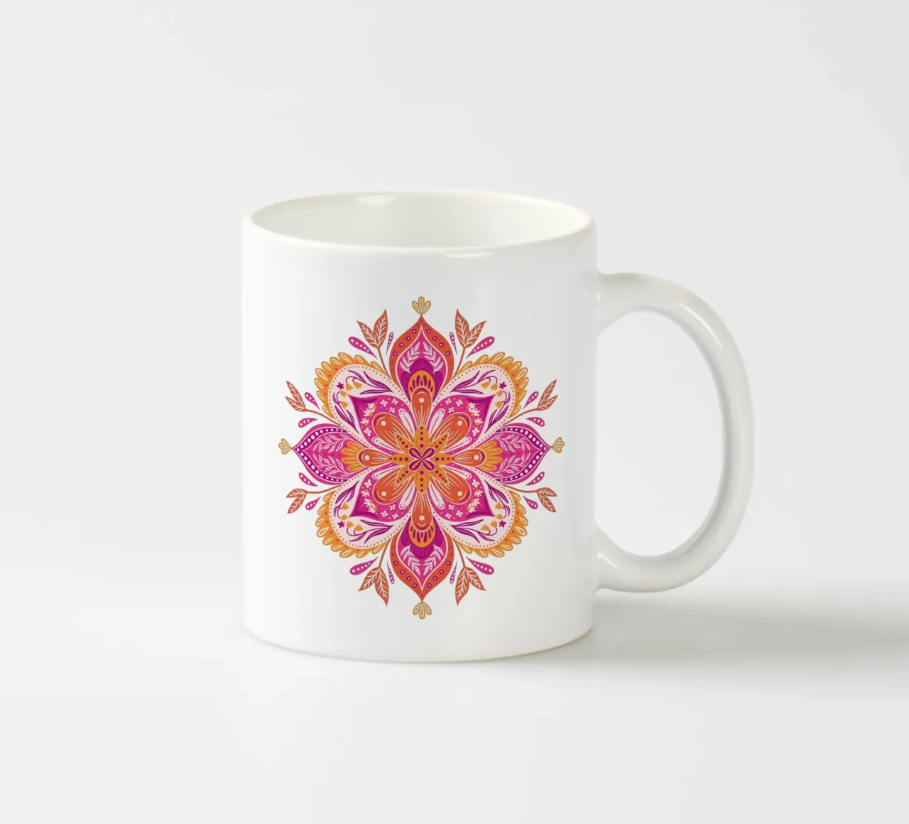 pink Mandala tazza in ceramica da nicigabrieldesigns