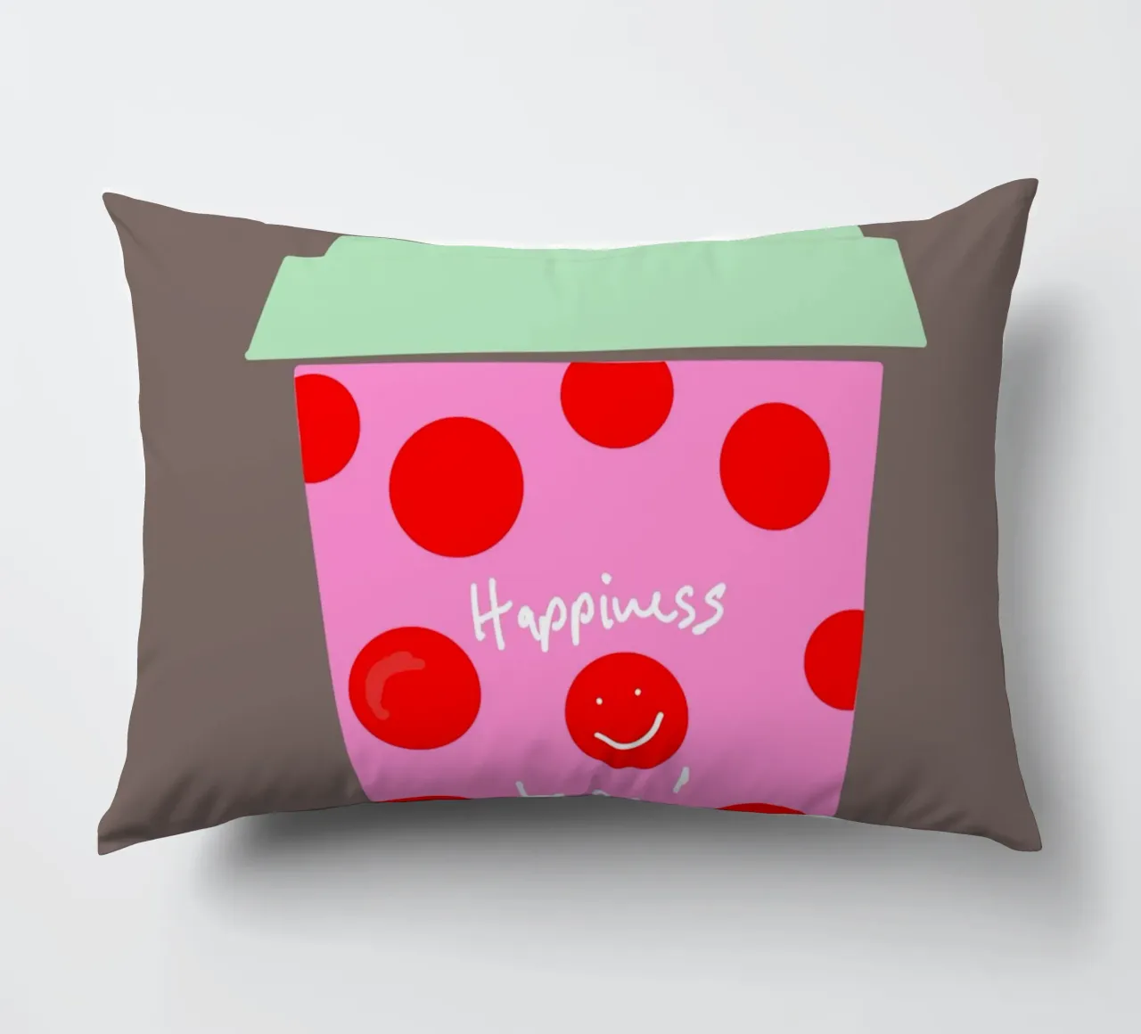 Happiness to go! cuscino da Hej Ibiza by Ute Arnold