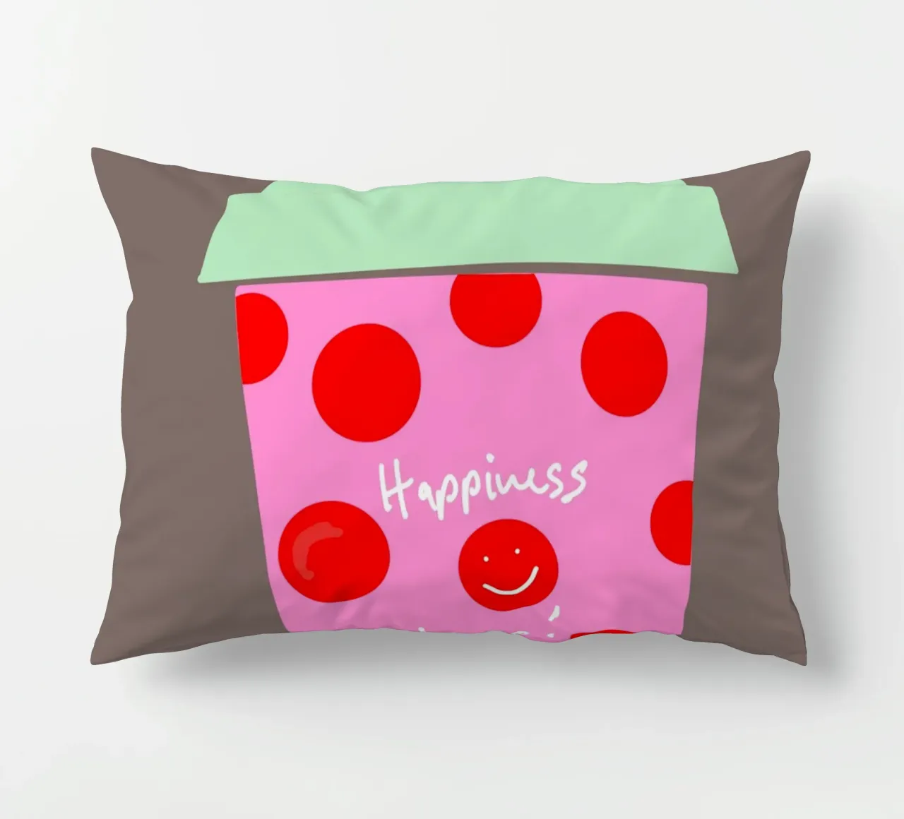 Happiness to go! cuscino da Hej Ibiza by Ute Arnold