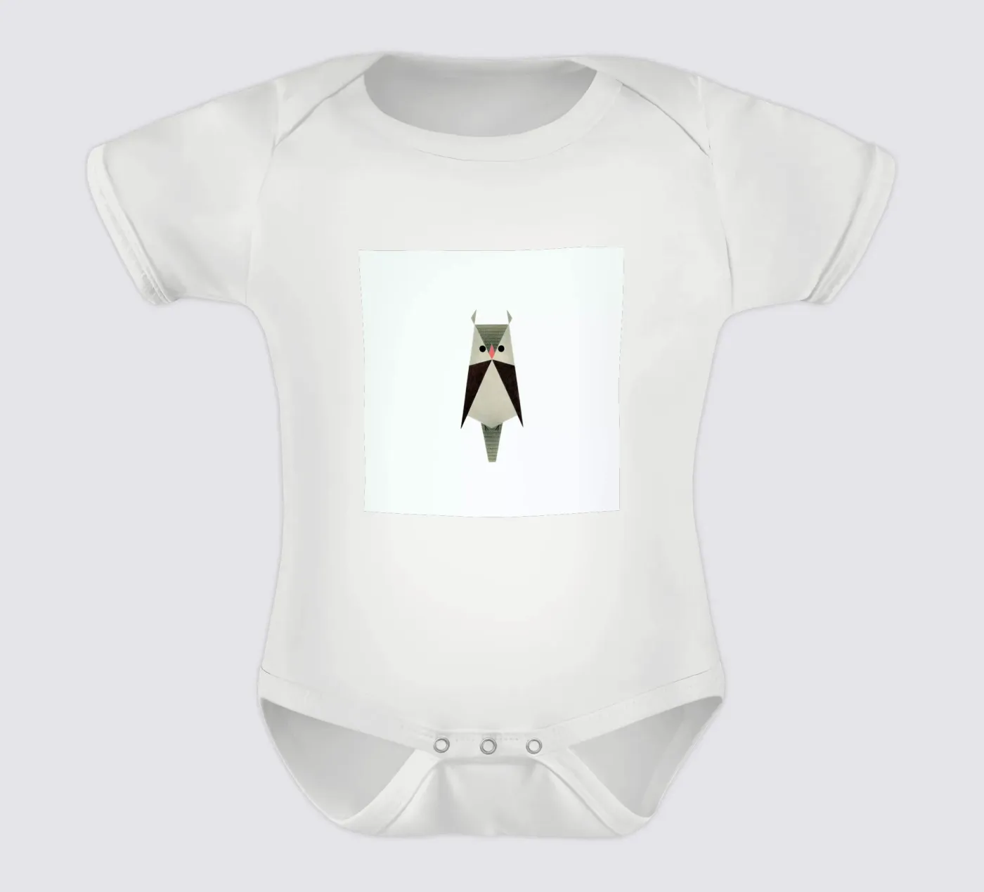 Eule #1 Kurzarm Babybody von Anna-Maren Zehnter