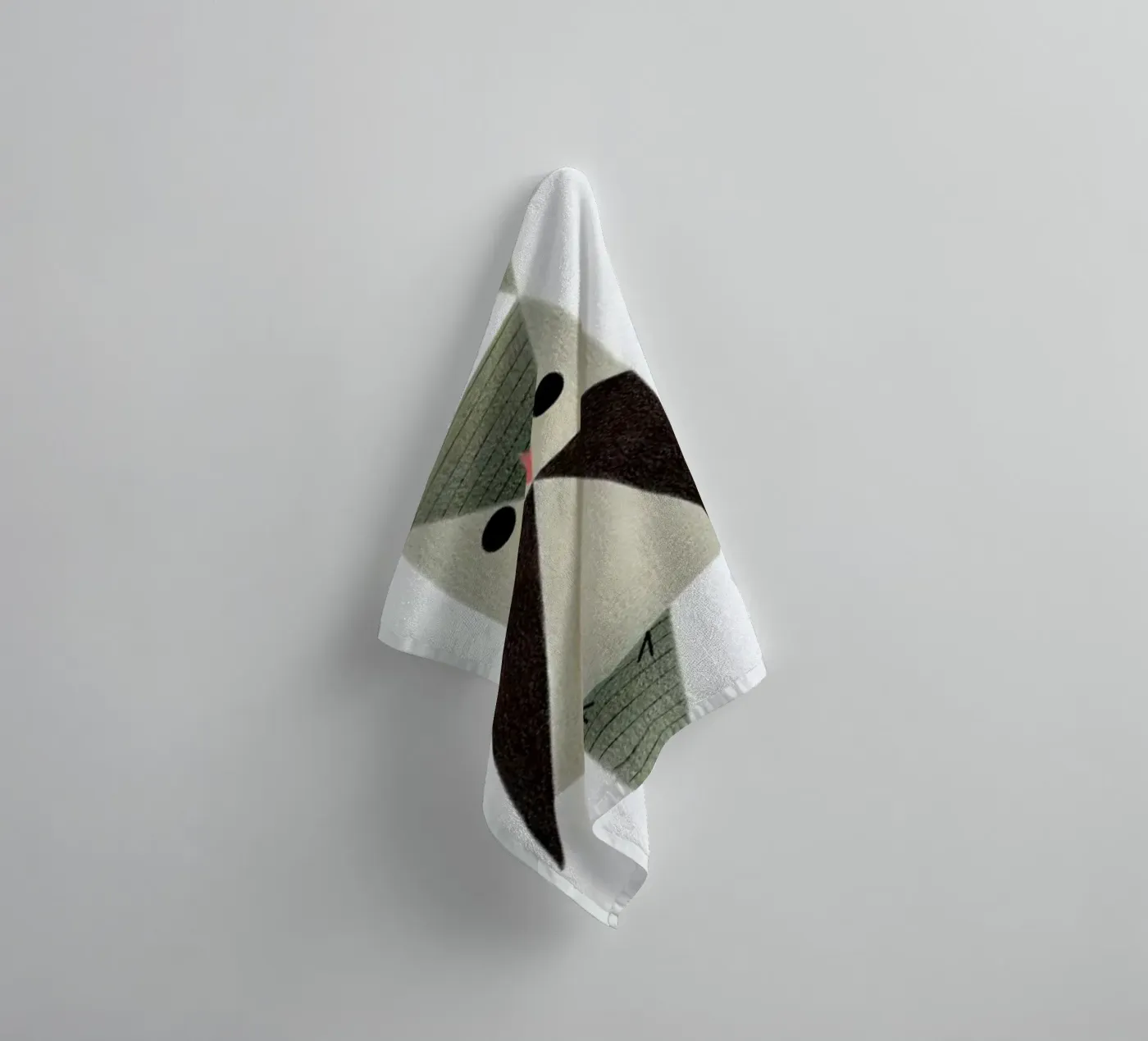 Eule #1 badhanddoek van Anna-Maren Zehnter