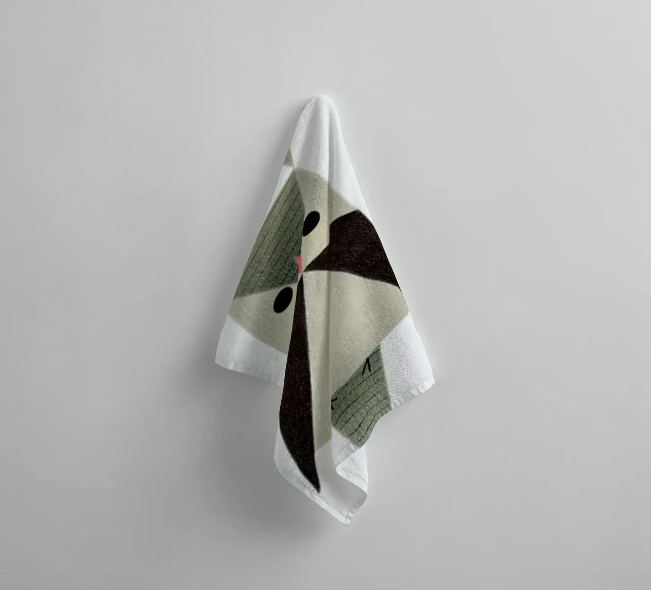 Eule #1 towel by Anna-Maren Zehnter