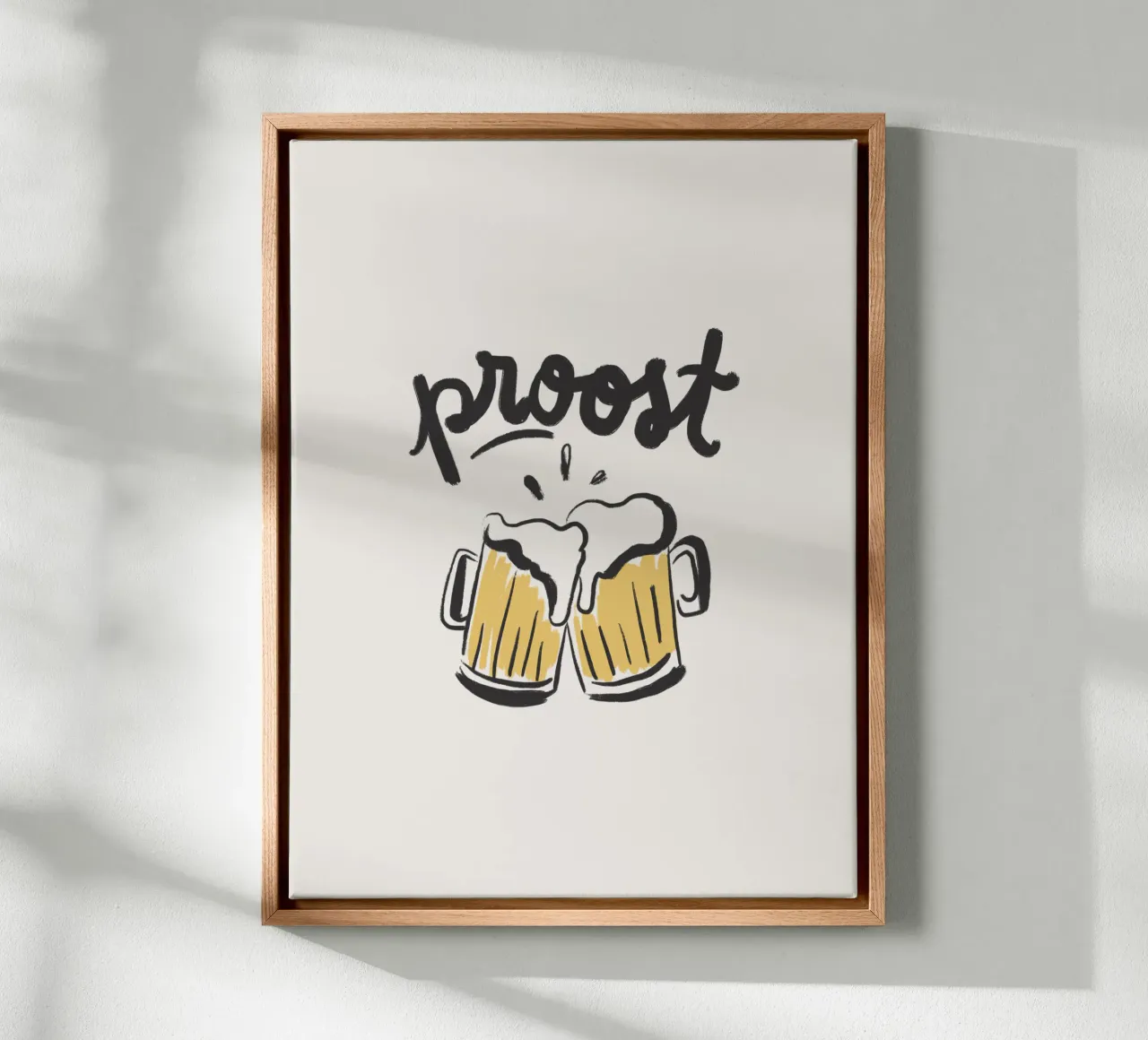 Proost canvas met Baklijst van Magnific