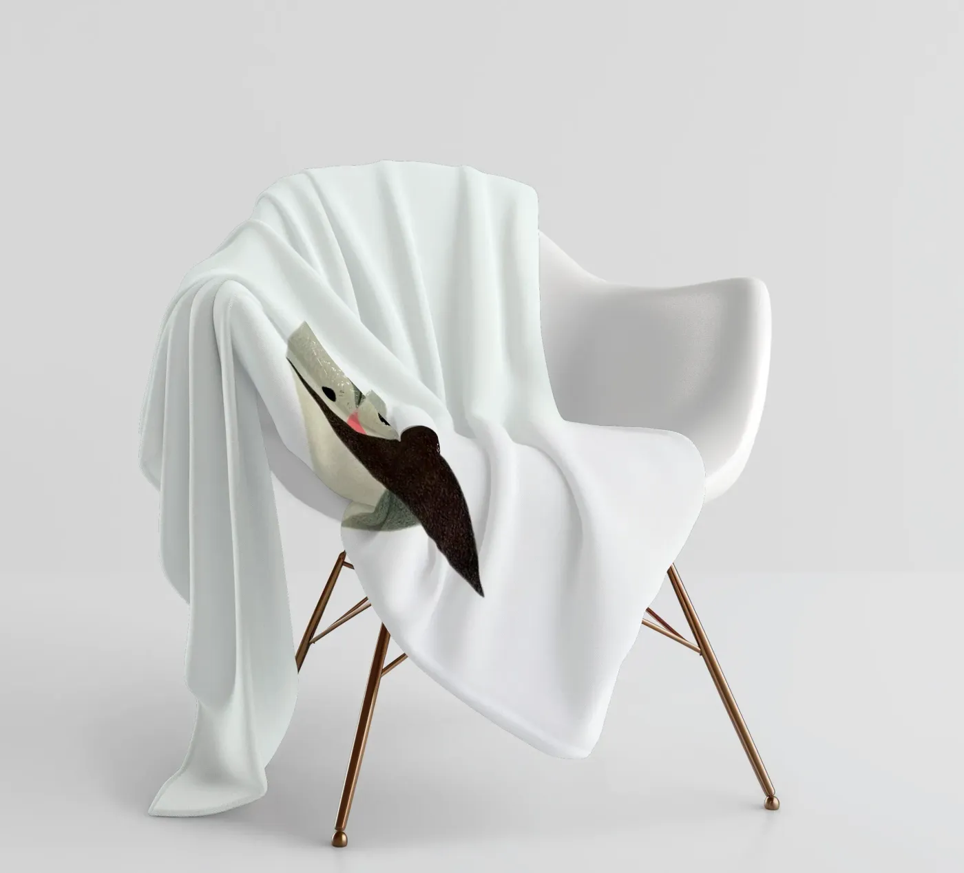 Eule #2 fleece blanket by Anna-Maren Zehnter